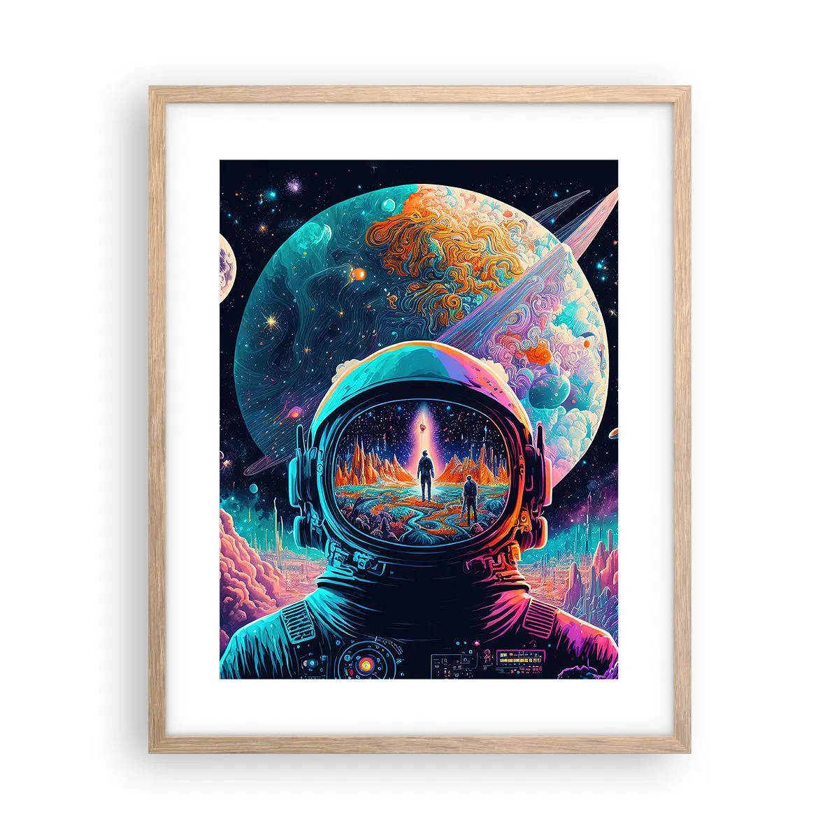 Poster în ramă de stejar deschis - Visul nevisat al filozofiilor - 40x50 cm