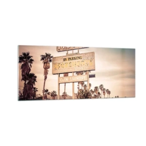 Tablou pe sticlă - Timpul s-a oprit aici - 100x40 cm