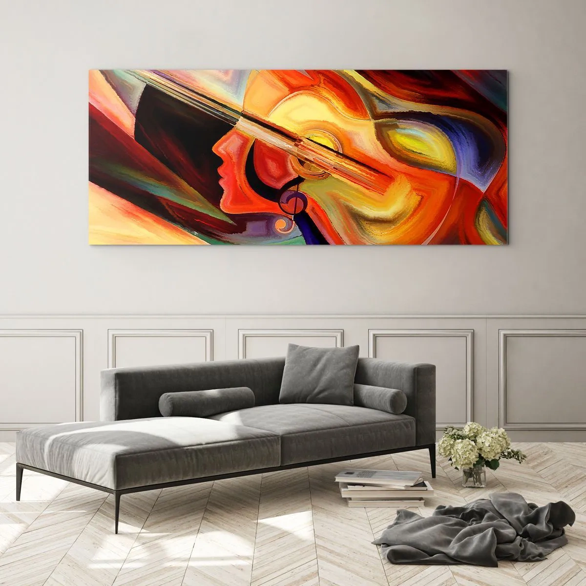 Tablou pe sticlă - Și totul merge bine - 160x50 cm