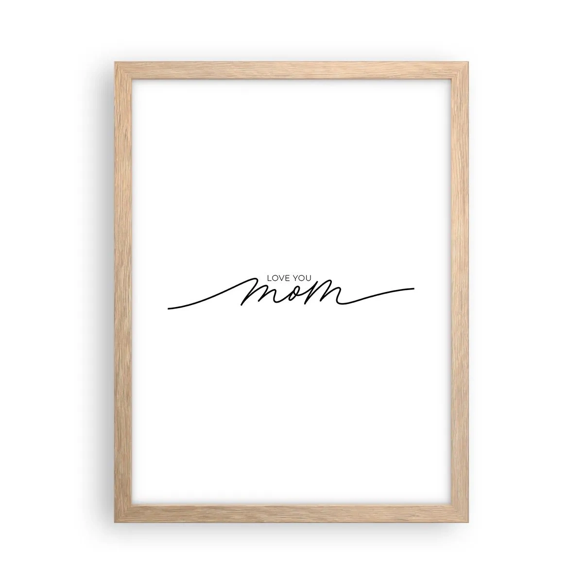 Poster în ramă de stejar deschis - Mare emoție - 30x40 cm