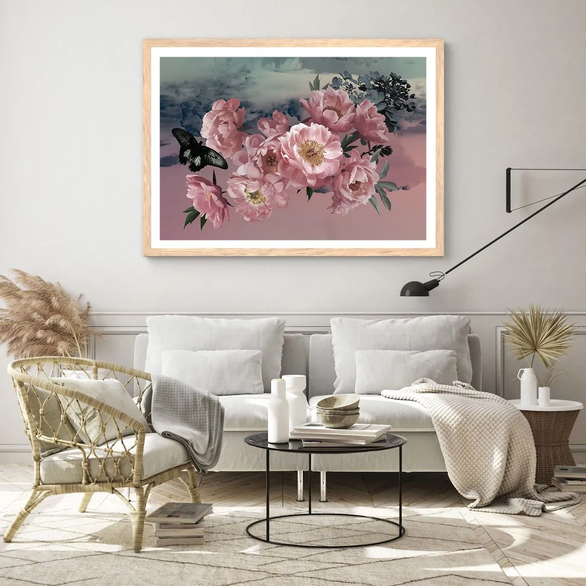 Poster în ramă de stejar deschis - Apogeul romantismului - 70x50 cm