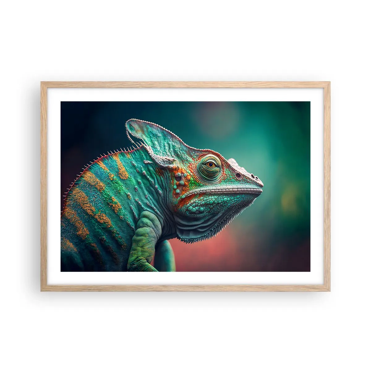 Poster în ramă de stejar deschis - Mă poți vedea? Nu e bine... - 70x50 cm