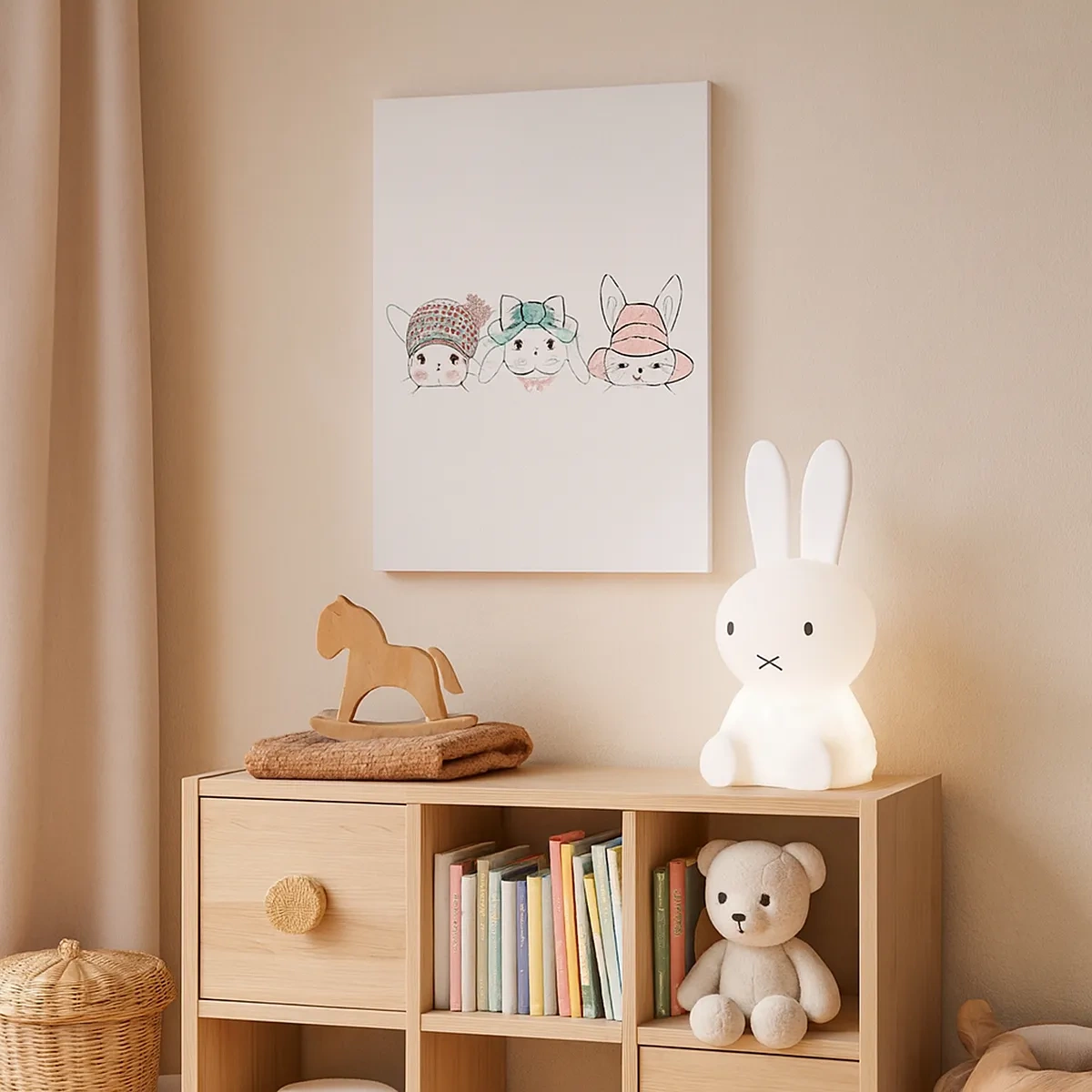 Tablou pe pânză - Gânditoare, tristă, mulțumită - 50x70 cm