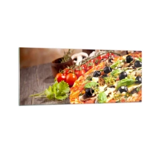 Tablou pe sticlă - Din ingredient teluric - 100x40 cm