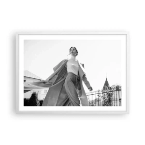 Poster în ramă albă - Vii cu mine? - 70x50 cm