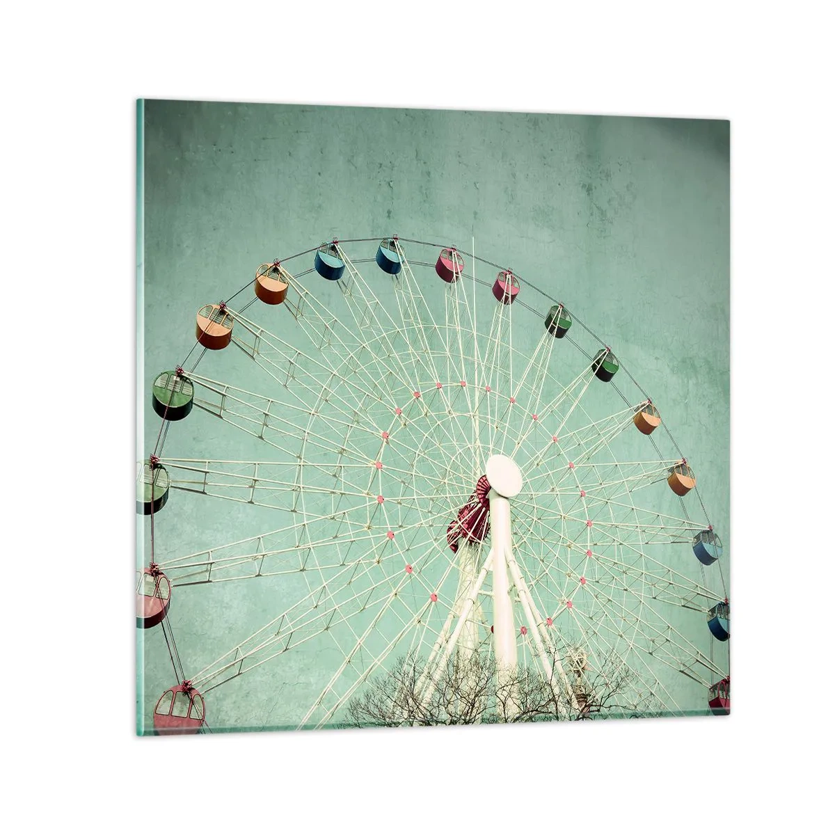 Tablou pe sticlă - Poftim la joacă - 30x30 cm