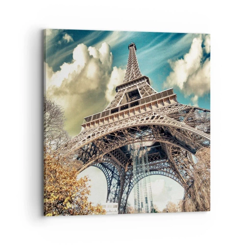 Tablou pe pânză - Și la Paris, în toamna anului .... - 70x70 cm