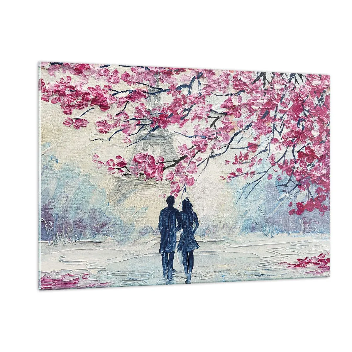 Tablou pe sticlă - Plimbare romantică - 120x80 cm