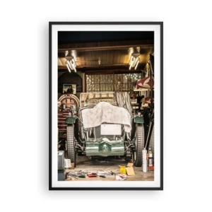 Poster în ramă neagră - Înapoi în trecut - 61x91 cm