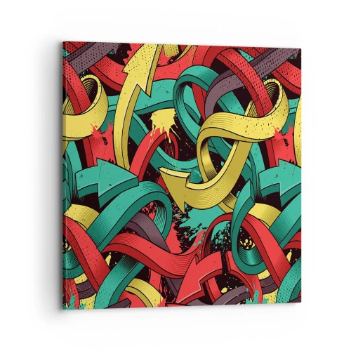 Tablou pe pânză - Pe unde să mergem? - 70x70 cm