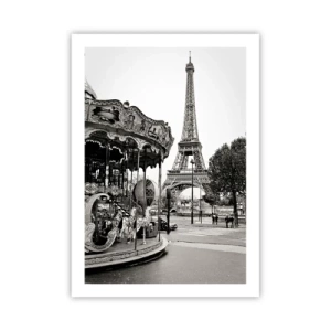 Poster - Distracții retro pariziene - 50x70 cm
