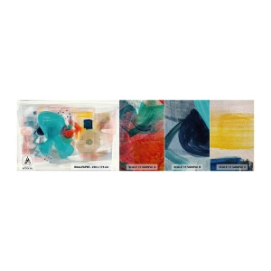 Mostră tapet Premium Sand - Joc plin de culoare - Abstracția, Vopsele, Bucată - 100x30 cm