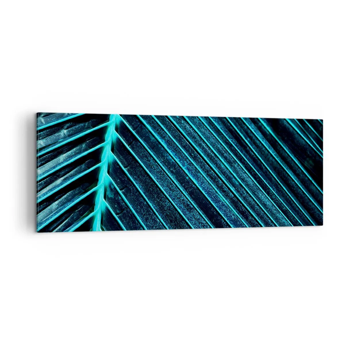 Tablou pe pânză - Textura verdelui - 140x50 cm