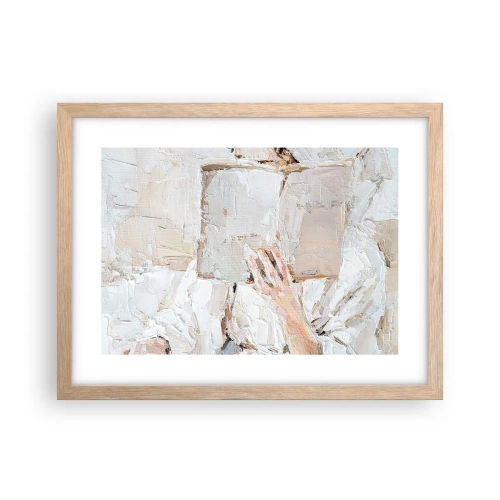 Poster în ramă de stejar deschis - Într-o altă lume - 40x30 cm