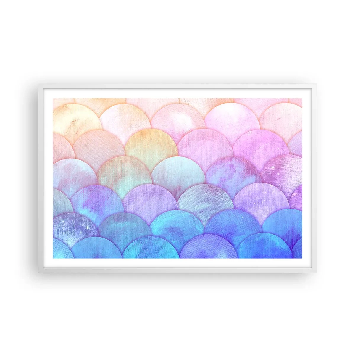 Poster în ramă albă - Coajă de perlă - 91x61 cm