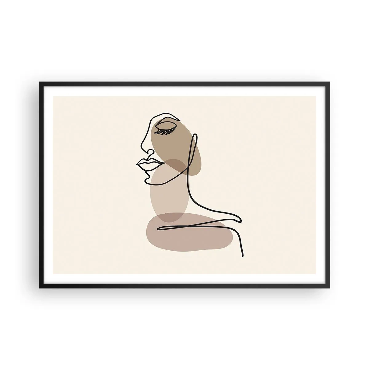 Poster în ramă neagră - Ascultându-se pe sine - 100x70 cm