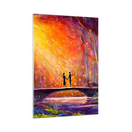 Tablou pe sticlă - Și cerul îi iubește - 50x70 cm