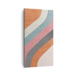 Tablou pe pânză - Compoziție diagonală - mișcare - 55x100 cm