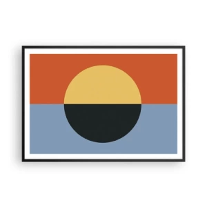 Poster în ramă neagră - O compoziție de căldură și răcoare - 100x70 cm