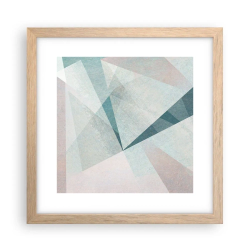 Poster în ramă de stejar deschis - Calm și totuși dinamic - 30x30 cm