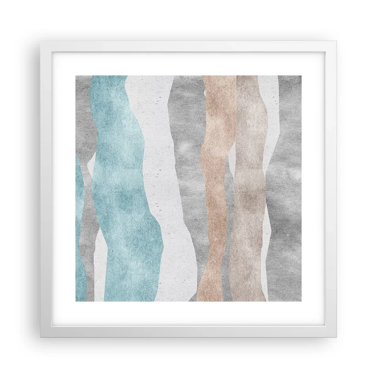 Poster în ramă albă - Studiu de proximitate - 40x40 cm