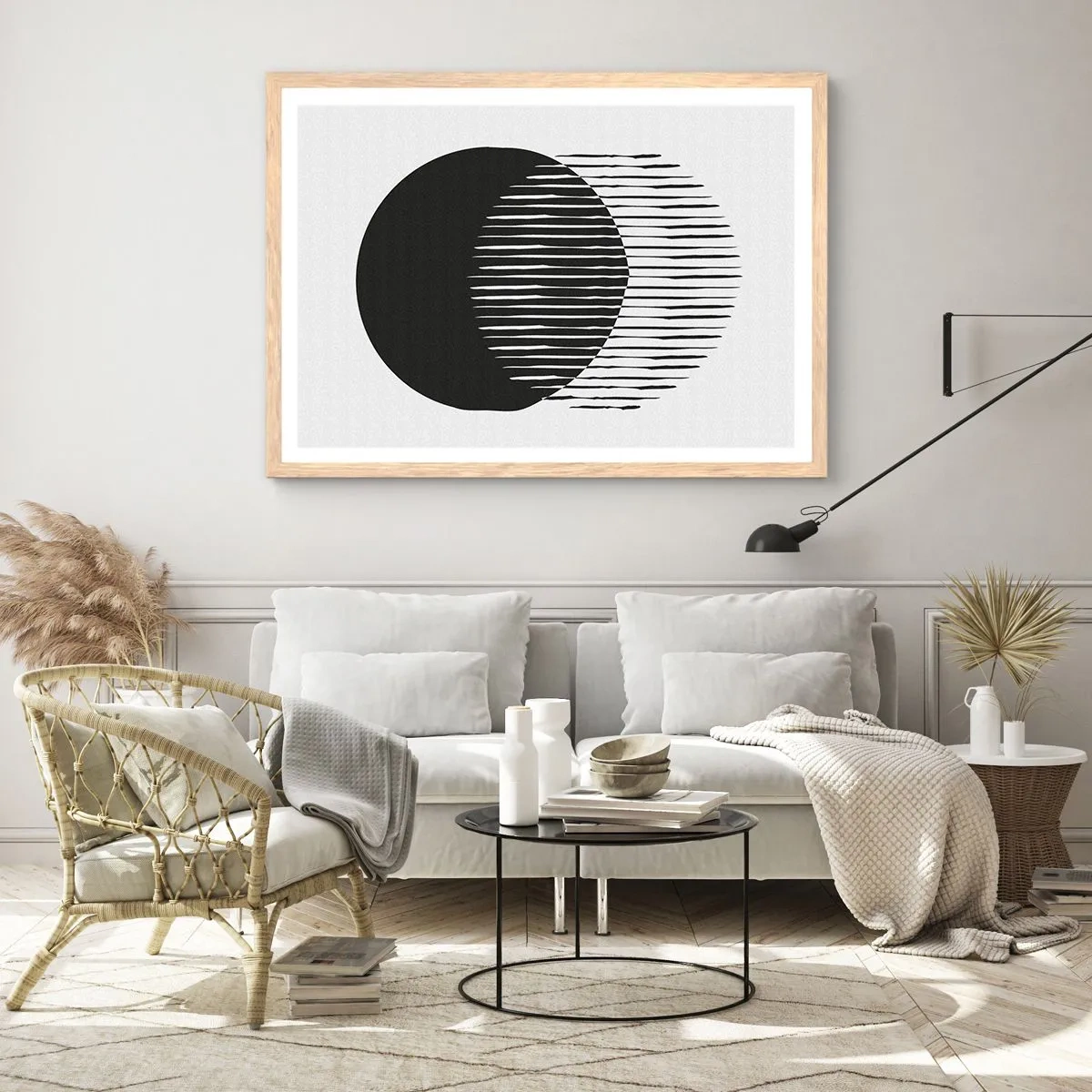 Poster în ramă de stejar deschis - Alter ego-ul său - 91x61 cm