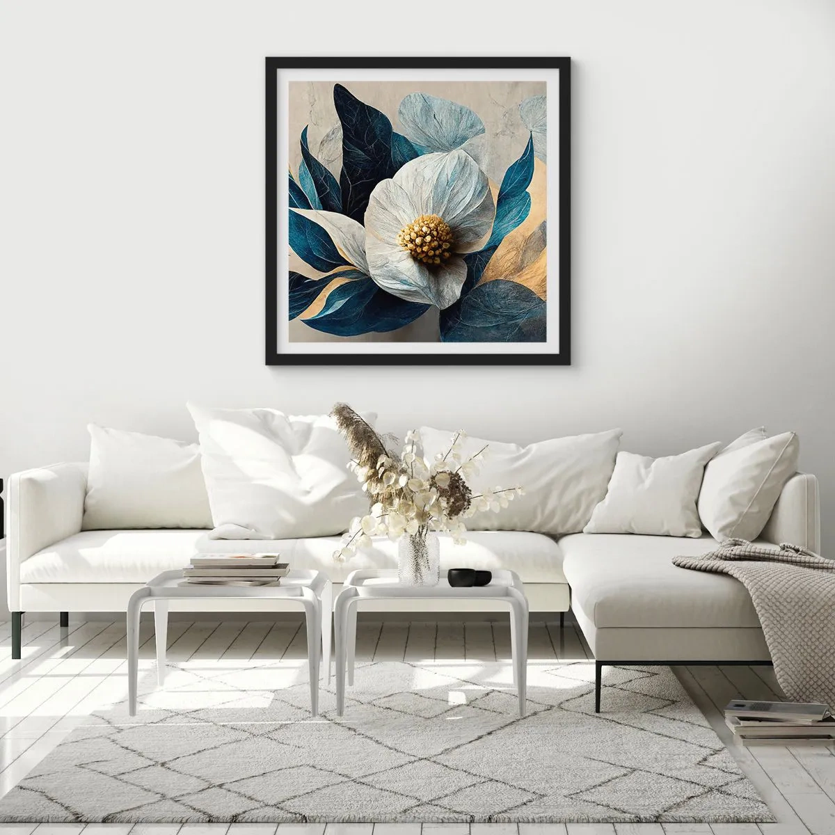 Poster în ramă neagră - Are o inimă de aur - 50x50 cm