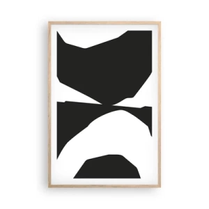 Poster în ramă de stejar deschis - Pozitiv -negativ - 61x91 cm