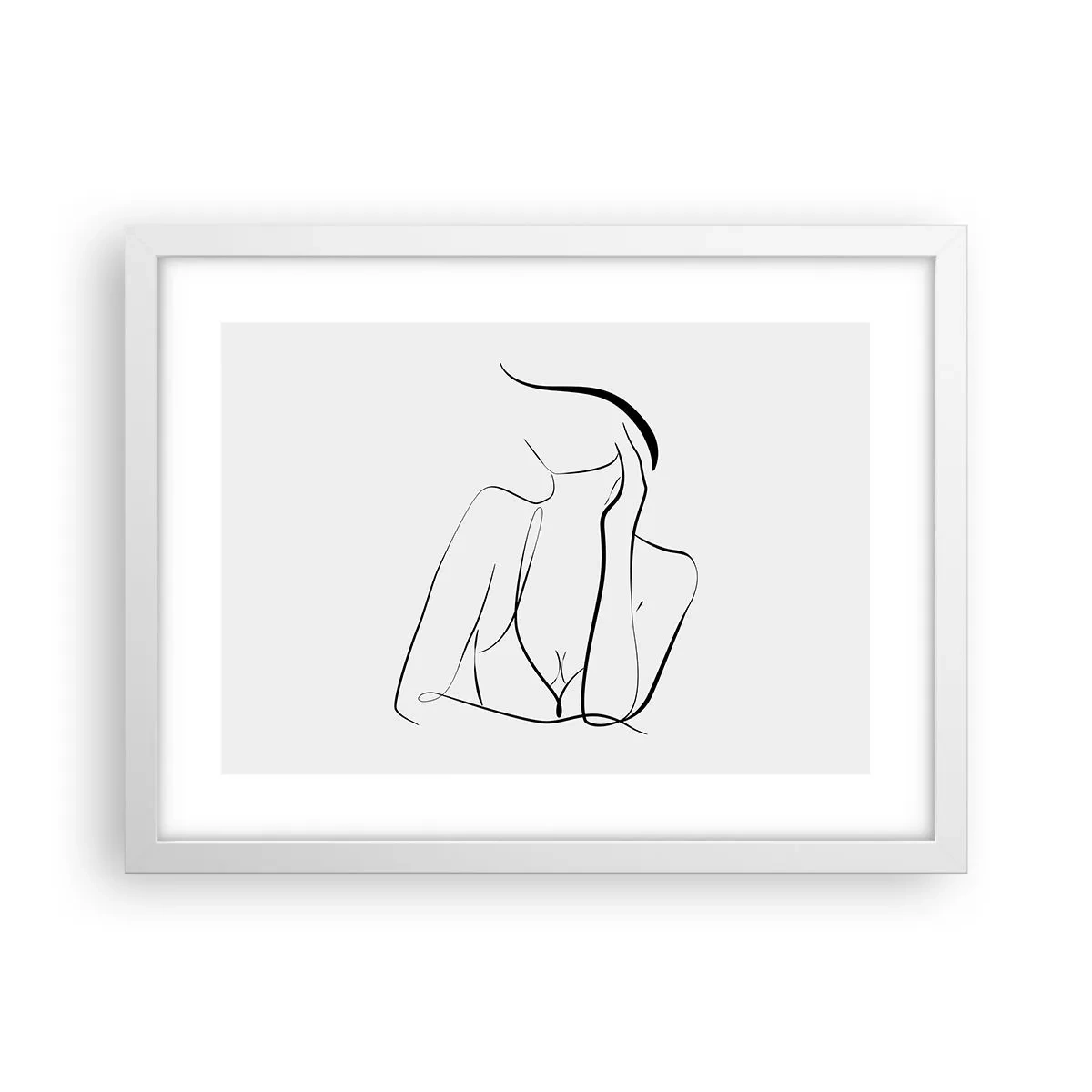 Poster în ramă albă - Pe valul unui vis - 40x30 cm