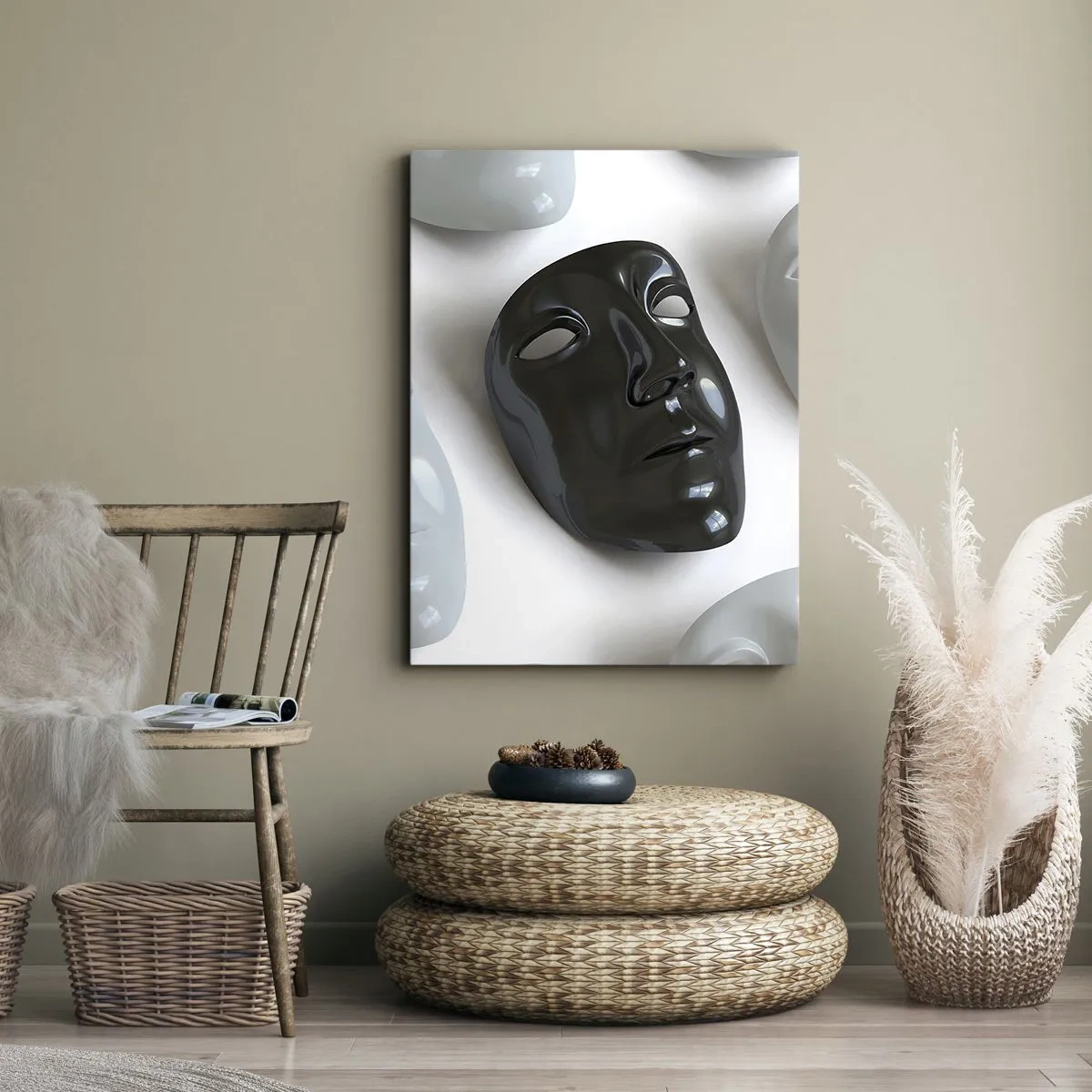 Tablou pe pânză - Cum să ieșiți în evidență? - 55x100 cm