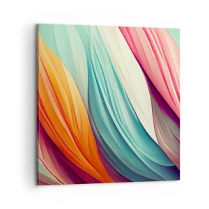 Tablou pe pânză - Țesătură de curcubeu - 60x60 cm