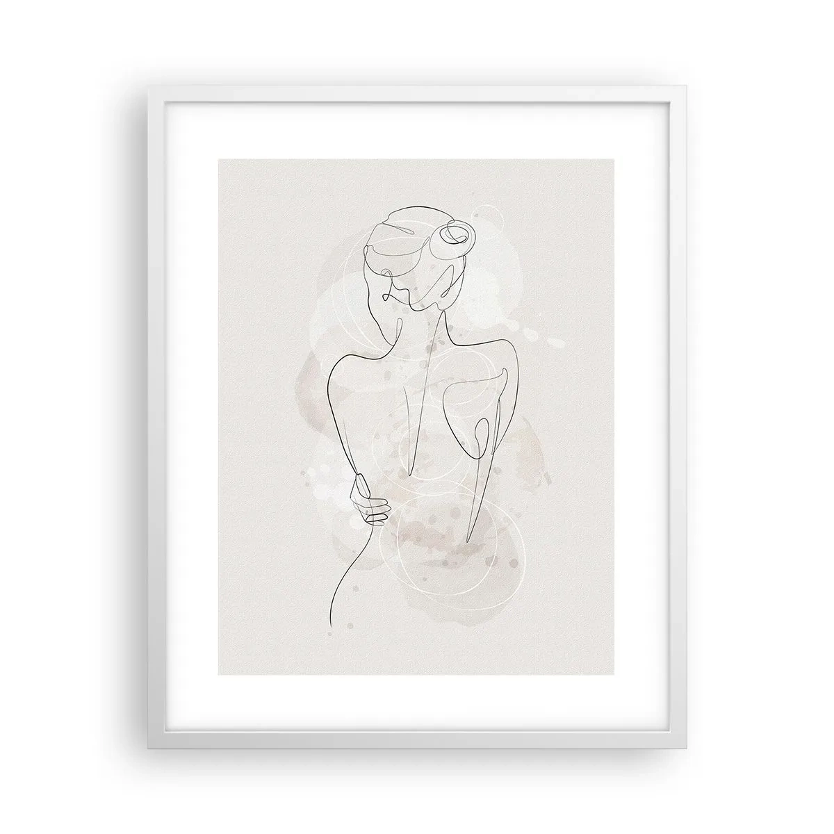 Poster în ramă albă - Ca un instrument sensibil - 40x50 cm