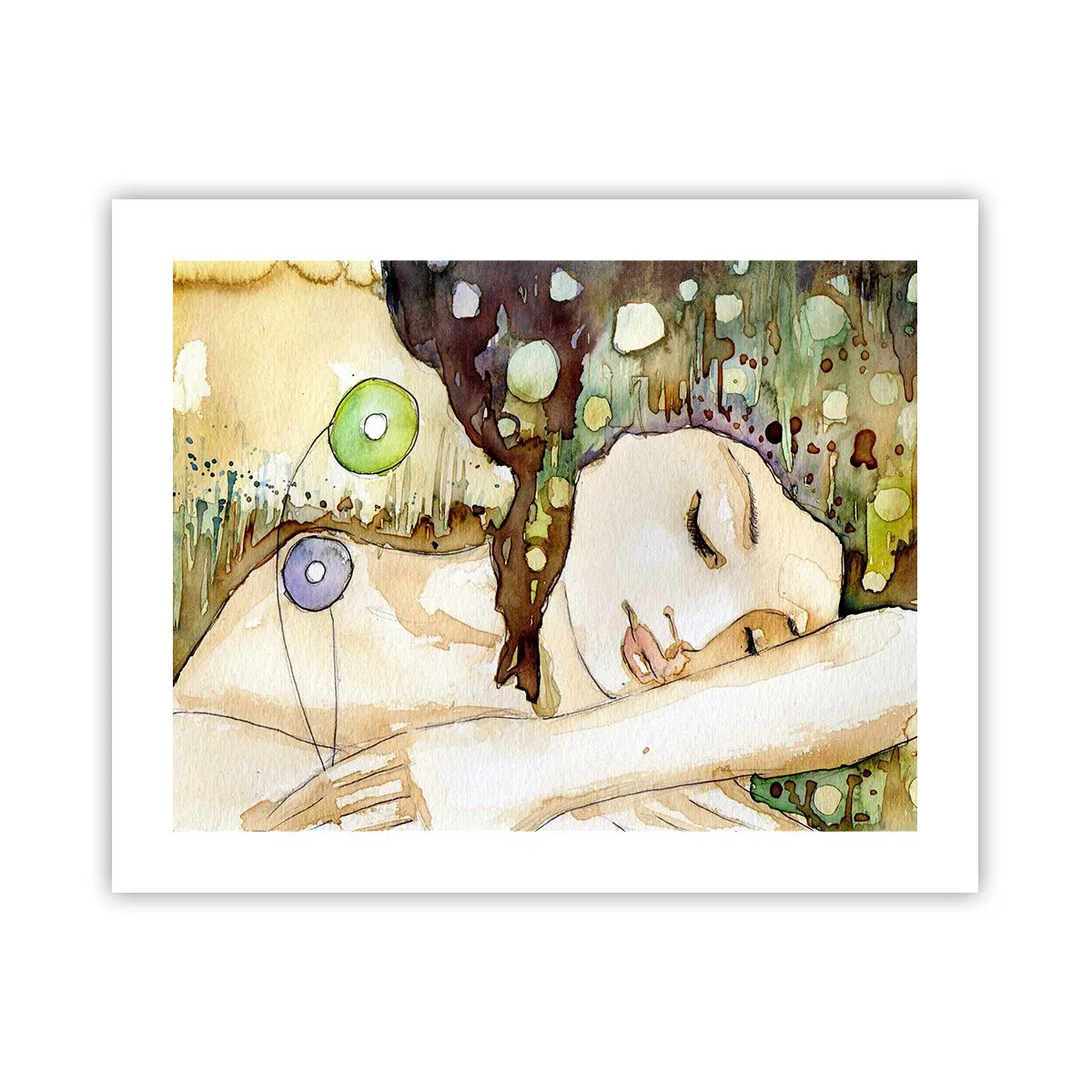 Poster - Visul violet smarald - 50x40 cm