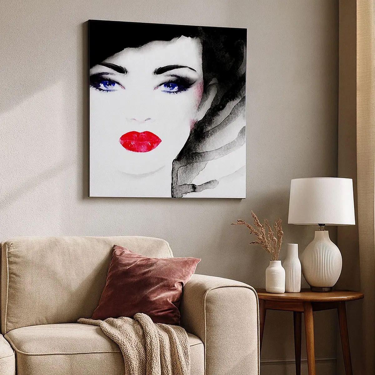 Tablou pe pânză - Respinge și cheamă - 30x30 cm