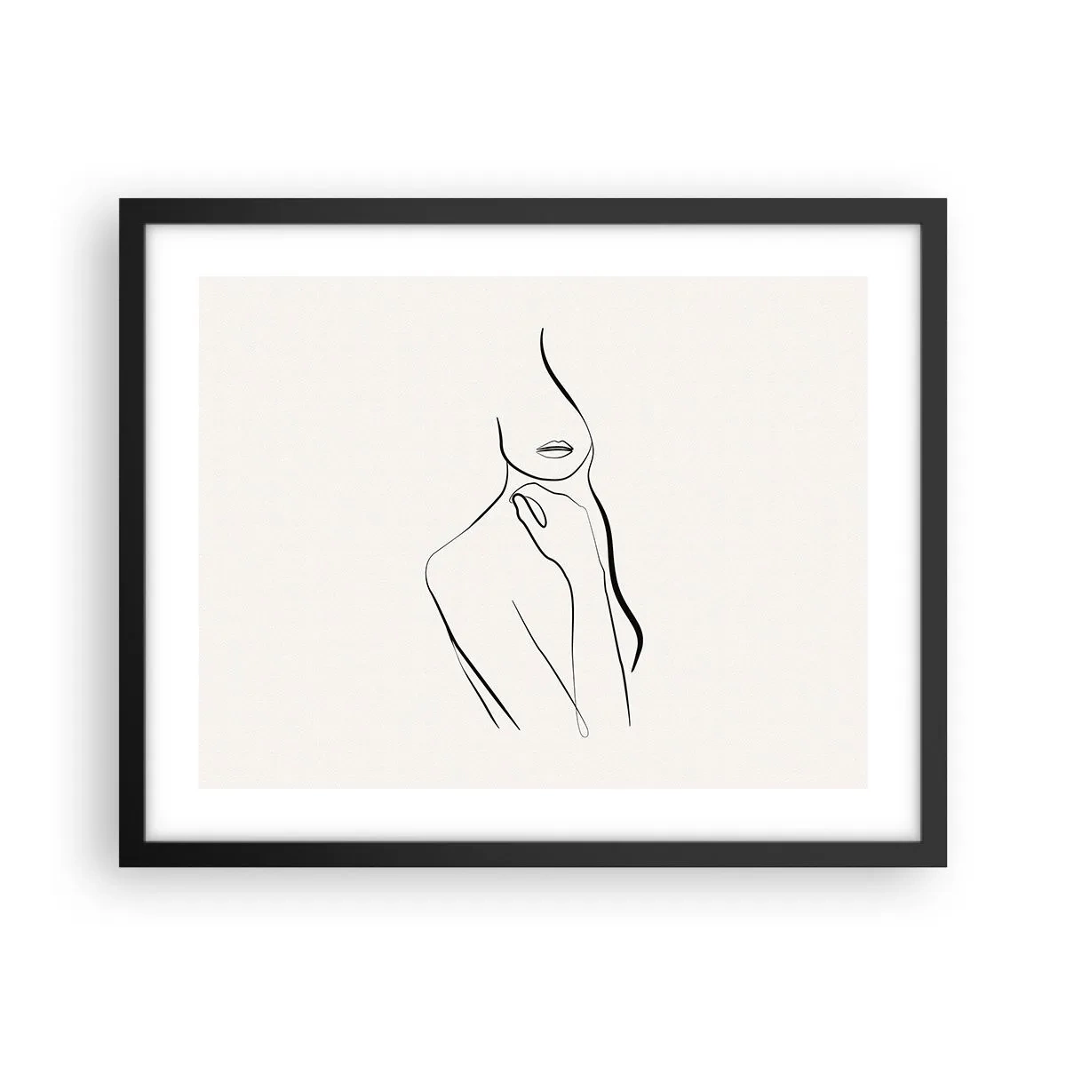 Poster în ramă neagră - Val de melancolie - 50x40 cm