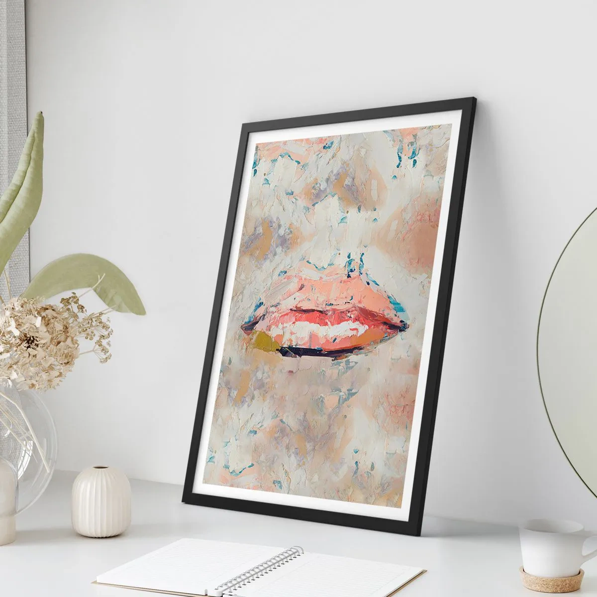 Poster în ramă neagră - Trezește simțurile - 61x91 cm