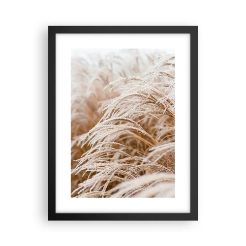 Poster în ramă neagră - Închinându-se la soarele toamnei - 30x40 cm