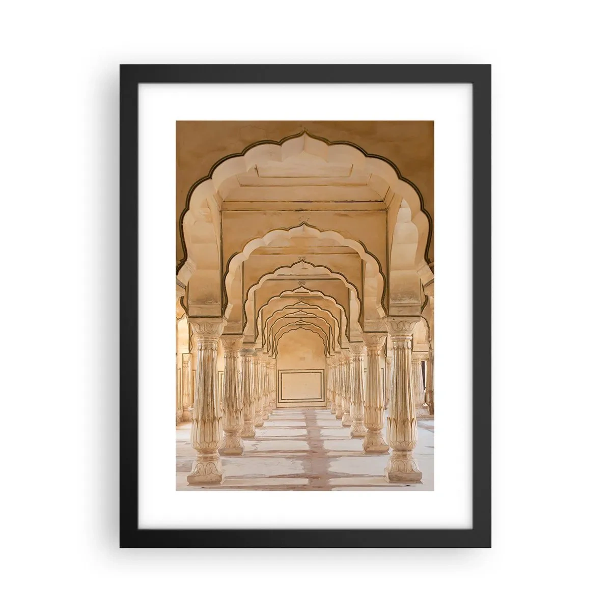 Poster în ramă neagră - În palatul Maharajahului - 30x40 cm