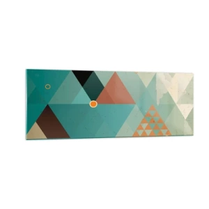 Tablou pe sticlă - Unitatea multiplicității, multiplicitatea unității - 140x50 cm