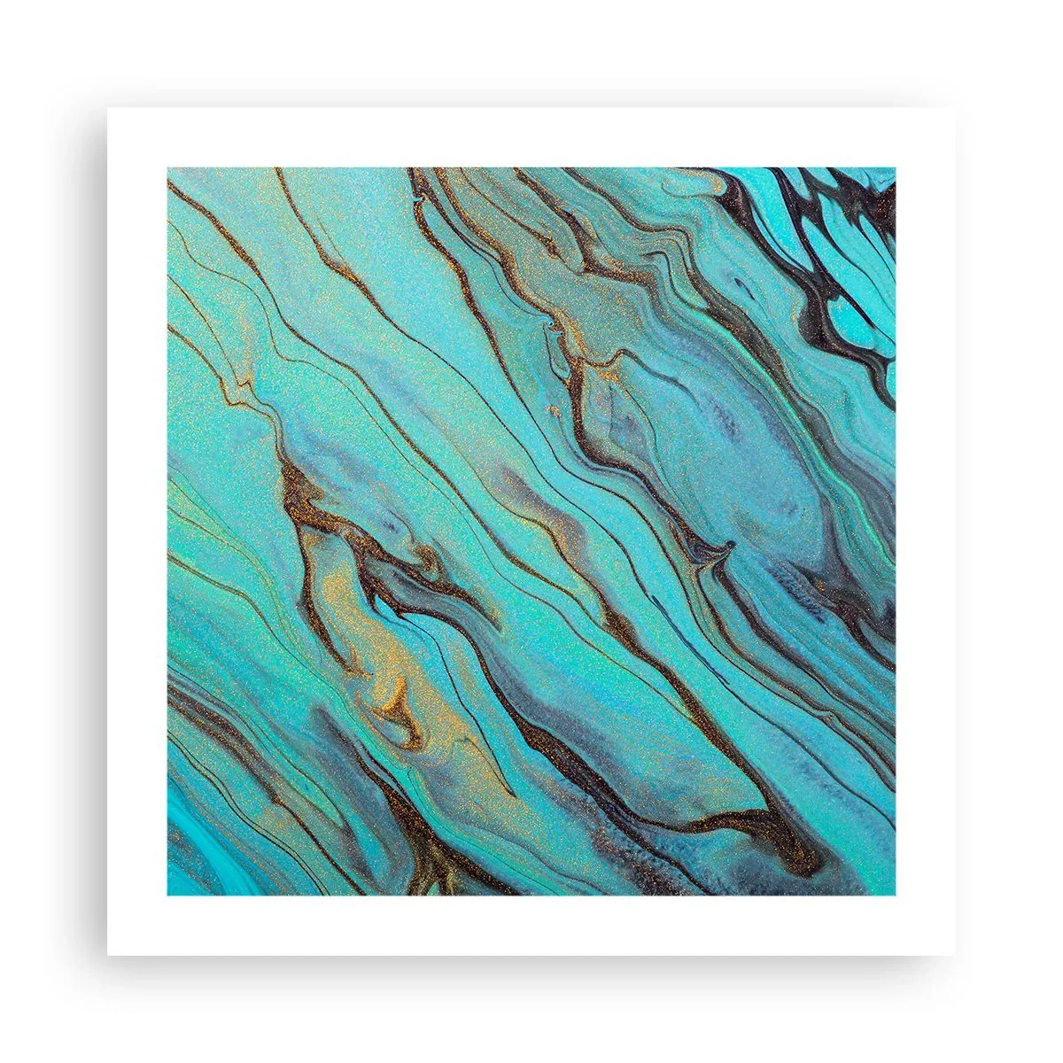 Poster - Mareea turcoaz - 50x50 cm