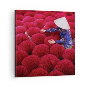 Tablou pe pânză - Într-un câmp de orez - 60x60 cm