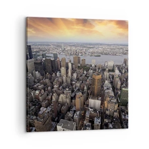 Tablou pe pânză - Inima care bate în timpul nostru - 60x60 cm