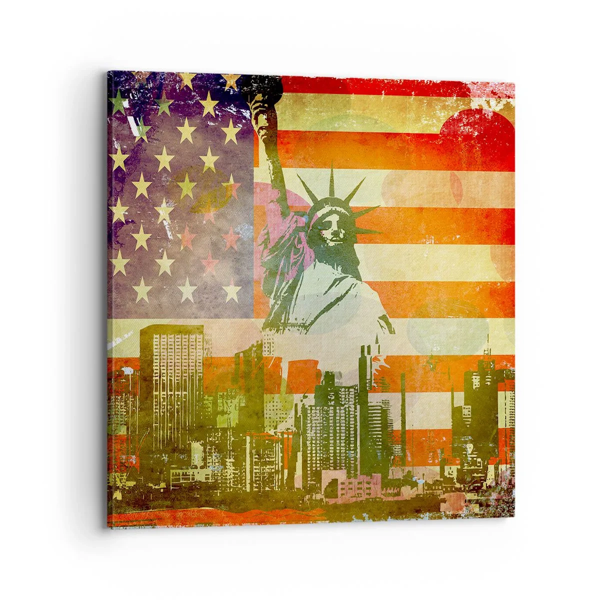Tablou pe pânză - Viva America! - 70x70 cm