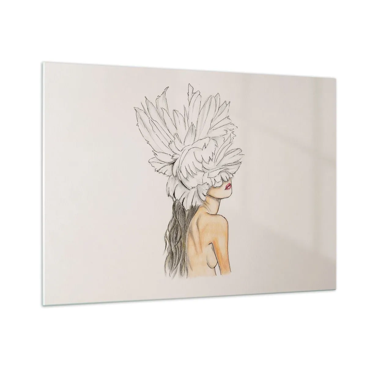 Tablou pe sticlă - Frumusețe încoronată - 100x70 cm
