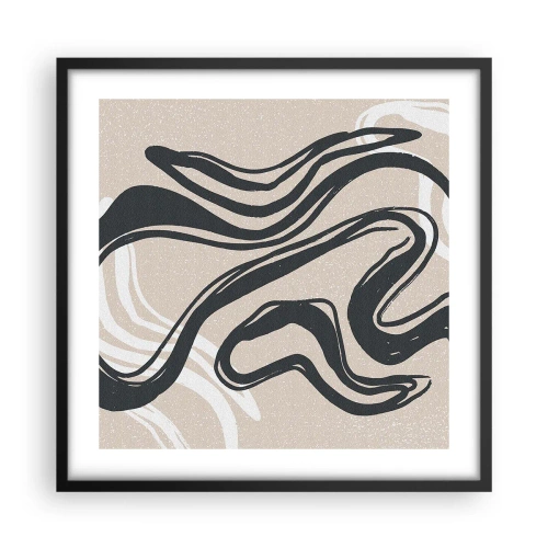 Poster în ramă neagră - Expresie multiplicată - 50x50 cm