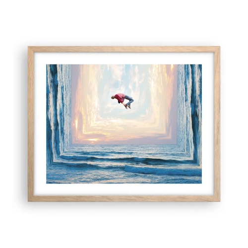 Poster în ramă de stejar deschis - Spre o altă dimensiune - 50x40 cm