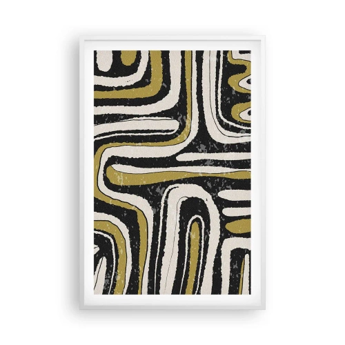 Poster în ramă albă - Compoziție: pasaje și alei - 61x91 cm