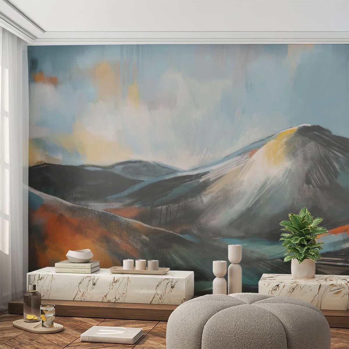 Tapet Premium Sand - Dure și frumoase - Bucată, Munţi, Peisaj - 100x70 cm