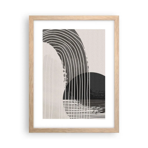 Poster în ramă de stejar deschis - Până acolo și înapoi - 30x40 cm