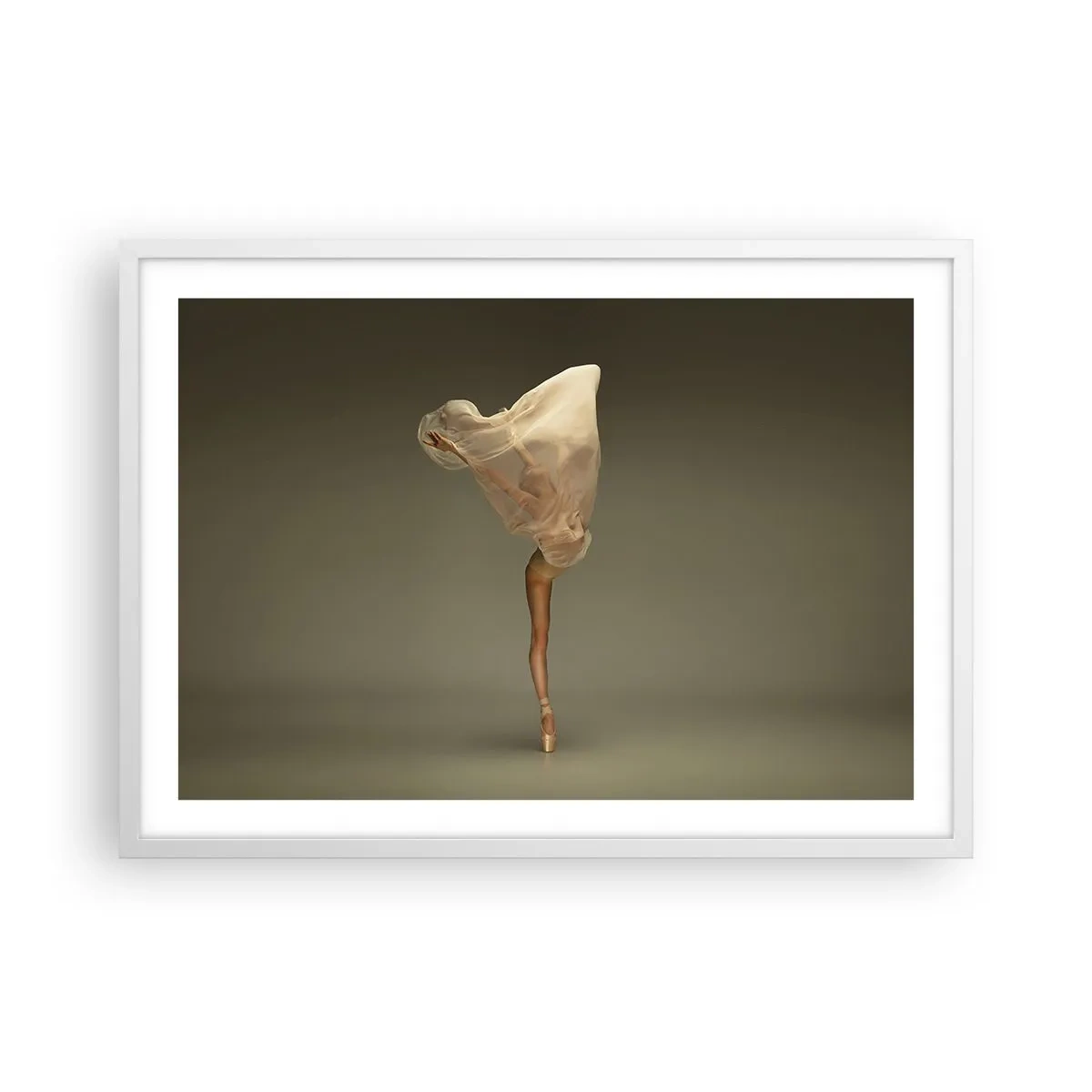 Poster în ramă albă - Pe cale să zboare - 70x50 cm